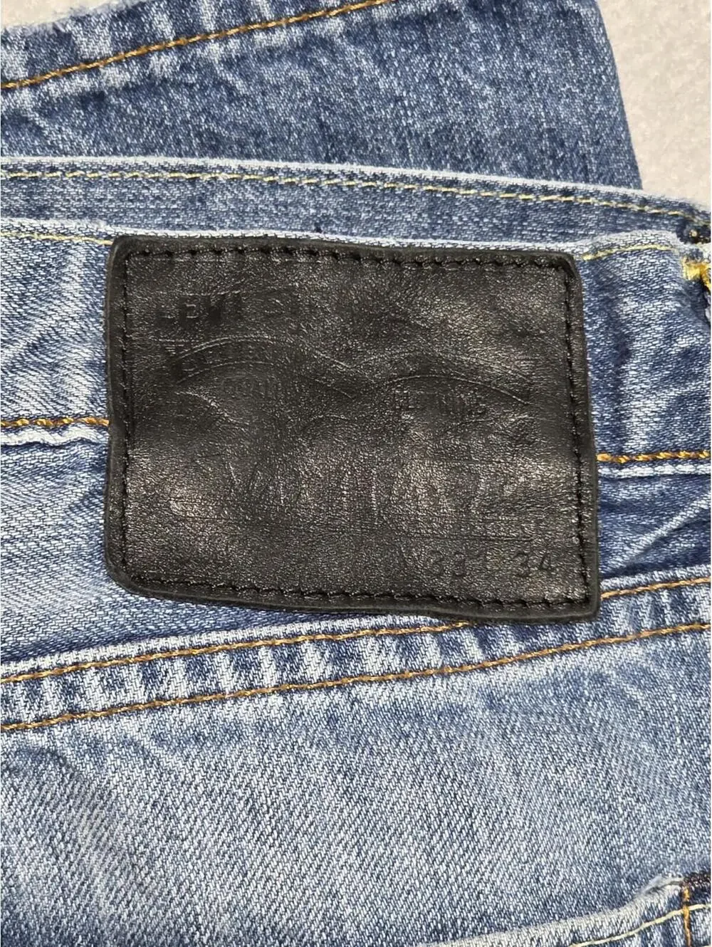 Levi's 508 Tapered Jeans W33 L34 Mens Blue Light Wash Denim 100% Cotton